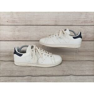 Adidas Mens Stan Smith Low Sneakers Sz 6.5 White Leather Lace Up